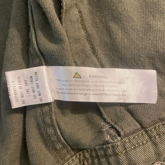 Sunset + Spring Embellished Oversized Distressed Denim Jacket Size XS Green - Picture 9 of 11